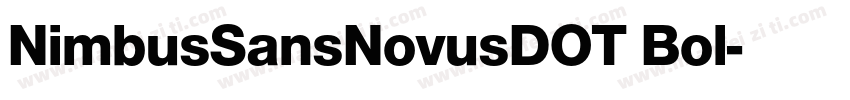 NimbusSansNovusDOT Bol字体转换